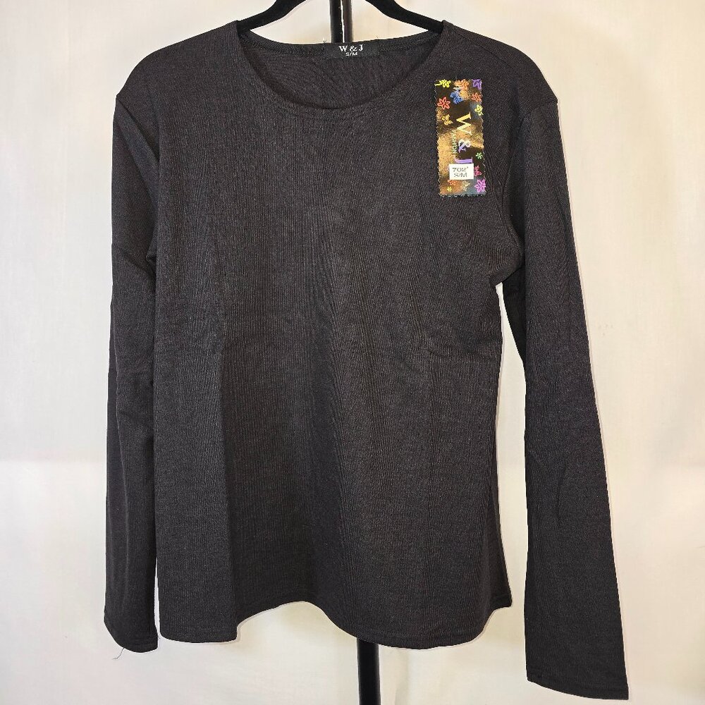 Black Soft Long Sleeve Shirt